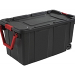 40 Gallon/151 Liter Wheeled Industrial Tote, 2-Pack
