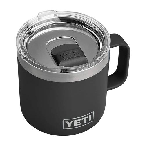 YETI Rambler Silver Stainless Steel Insulated Mug BPA Free 14 oz