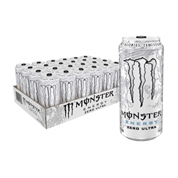 Monster Energy Zero Ultra, Sugar Free Energy Drink (Pack of 24)