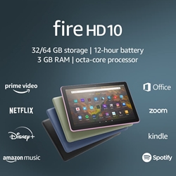Fire HD 10 tablet, 10.1", 1080p Full HD, 32 GB