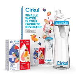 Cirkul 22oz Plastic Water Bottle Starter Kit