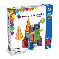 MAGNA-TILES Combo 62-Piece Magnetic Construction Set