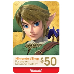 $50 Nintendo eShop Gift Card